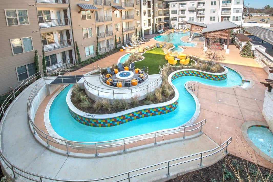 Elan River District Apartment Swimming Pool in Fort Worth