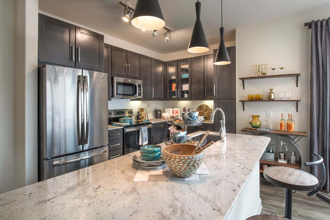 Kitchen of Elan River District Apartments in Fort Worth
